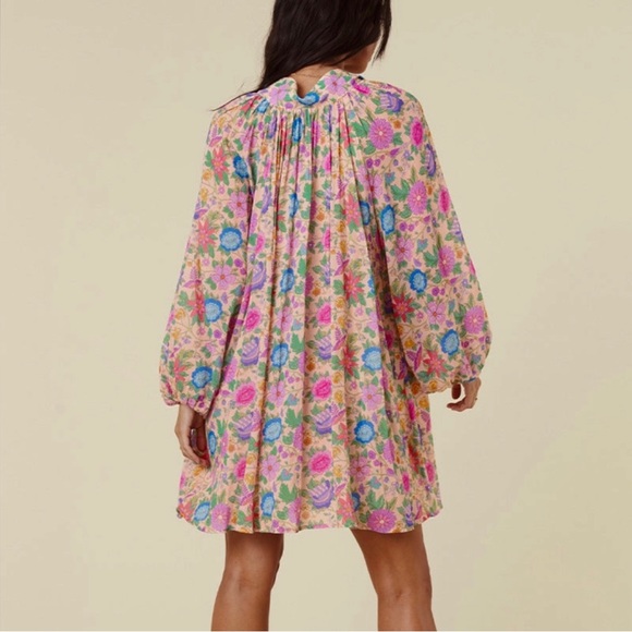 SOLD// Spell Mossy High Neck Mini Dress - Picture 5 of 15